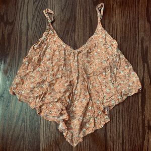 Floral cropped blouse